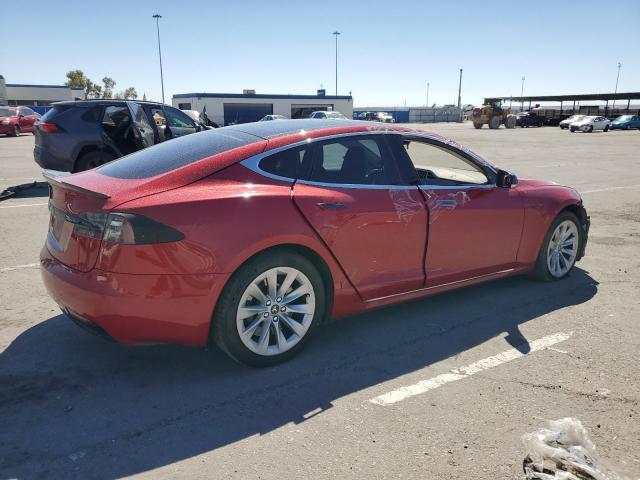 5YJSA1E18GF150169 - 2016 TESLA MODEL S RED photo 3