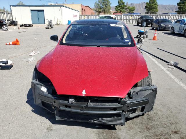 5YJSA1E18GF150169 - 2016 TESLA MODEL S RED photo 5