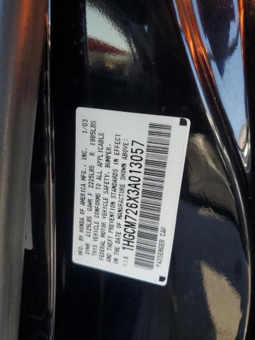 1HGCM726X3A013057 - 2003 HONDA ACCORD EX Qara foto 12