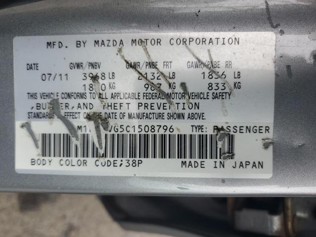 JM1BL1VG5C1508796 - 2012 MAZDA 3 I SILVER photo 13