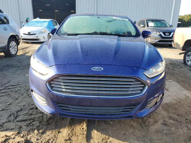 3FA6P0HD1GR176911 - 2016 FORD FUSION SE BLUE photo 5