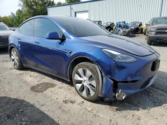 7SAYGDEE4PF828061 - 2023 TESLA MODEL Y Mavi fotoğraf 4