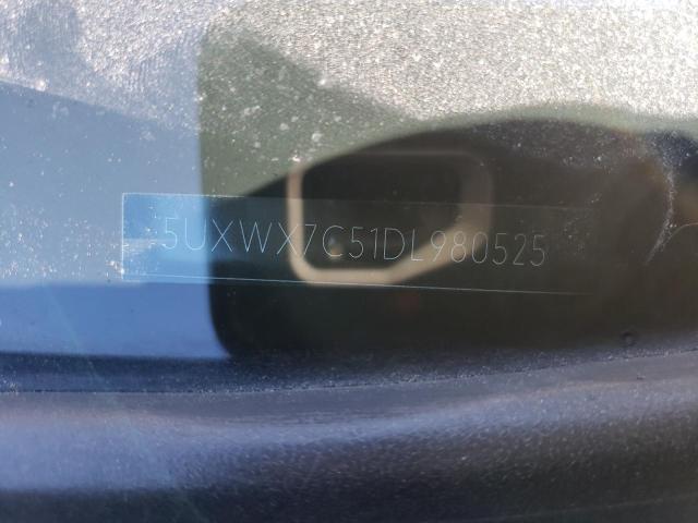 5UXWX7C51DL980525 - 2013 BMW X3 XDRIVE35I BLUE photo 12