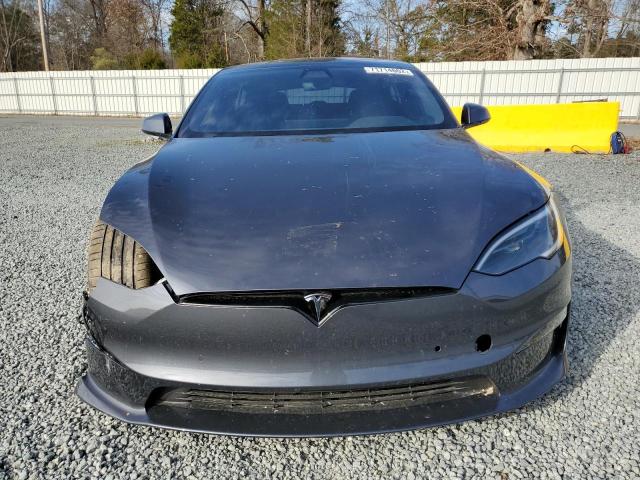 5YJSA1E57NF476089 - 2022 TESLA MODEL S Մոխրագույն լուսանկար 5