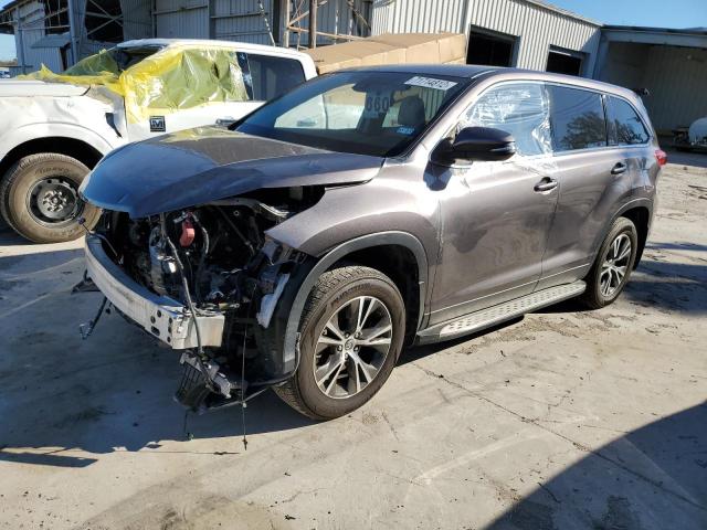 5TDZZRFH0KS307506 - 2019 TOYOTA HIGHLANDER LE CHARCOAL photo 1