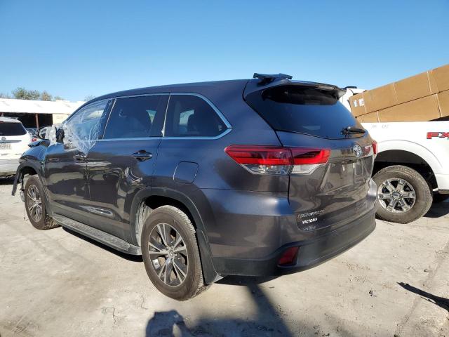 5TDZZRFH0KS307506 - 2019 TOYOTA HIGHLANDER LE CHARCOAL photo 2