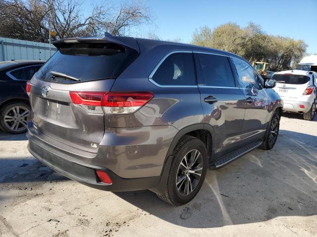 5TDZZRFH0KS307506 - 2019 TOYOTA HIGHLANDER LE CHARCOAL photo 3