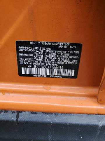 JF2GTABCXJH265614 - 2018 SUBARU CROSSTREK PREMIUM Naranja foto 12