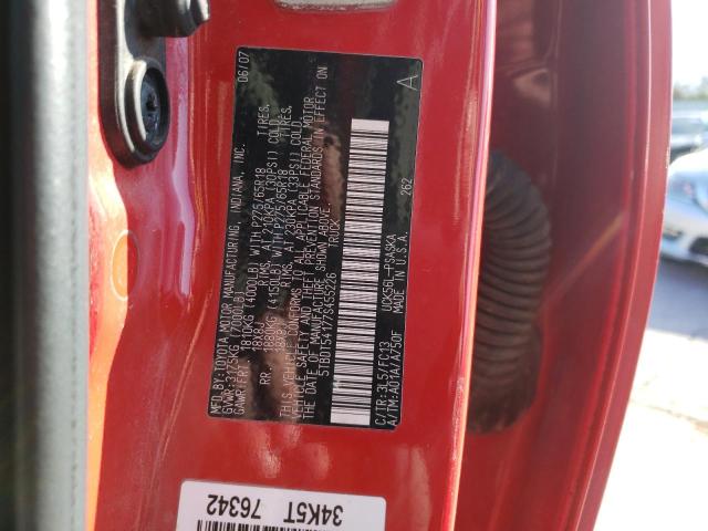 5TBDT54177S455226 - 2007 TOYOTA TUNDRA CREWMAX SR5 RED photo 12