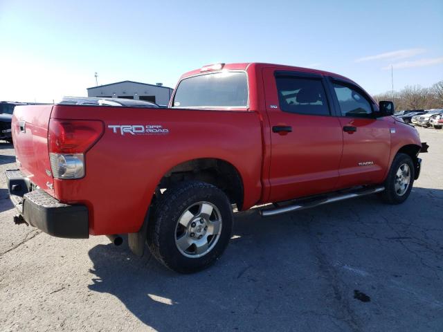 5TBDT54177S455226 - 2007 TOYOTA TUNDRA CREWMAX SR5 RED photo 3