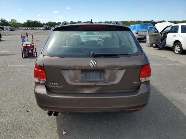 3VWPL7AJ0CM673956 - 2012 VOLKSWAGEN JETTA TDI Brązowy zdjęcie 6