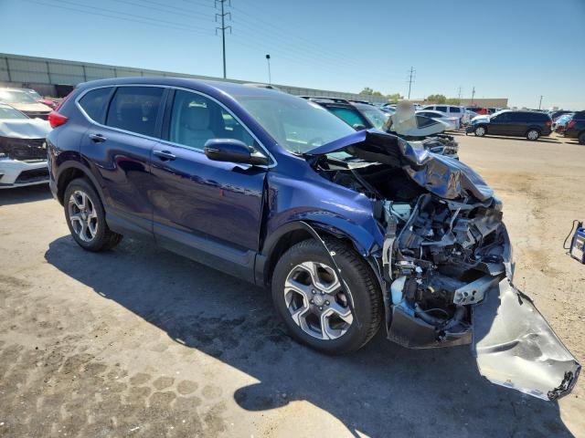 7FARW2H54JE008143 - 2018 HONDA CR-V EX BLUE photo 4