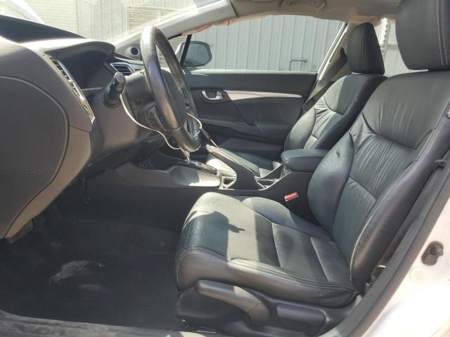 19XFB2F96DE045026 - 2013 HONDA CIVIC EXL WHITE photo 7