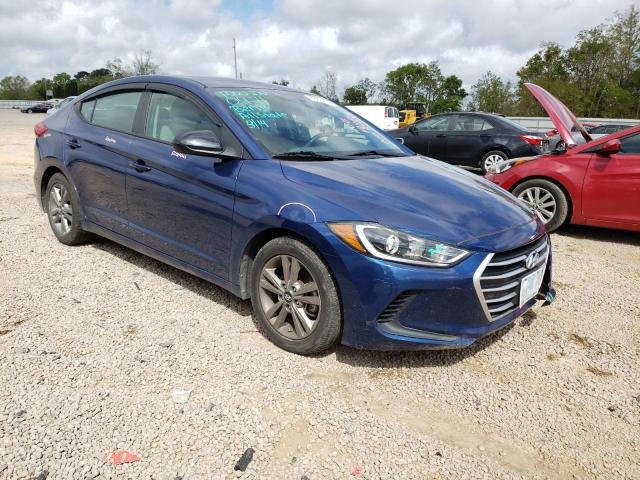 5NPD84LF8HH156240 - 2017 HYUNDAI ELANTRA SE BLUE photo 4