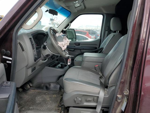 1N6AF0KY7DN101712 - 2013 NISSAN NV 2500 BURGUNDY photo 7