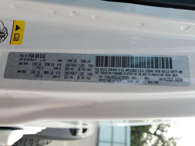 1C4HJXDG2JW128304 - 2018 JEEP WRANGLER U SPORT Beyaz fotoğraf 13