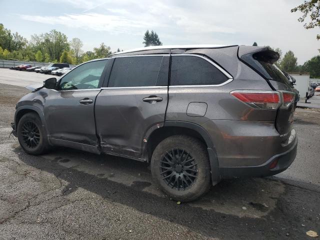 5TDJKRFH3ES005309 - 2014 TOYOTA HIGHLANDER XLE GRAY photo 2