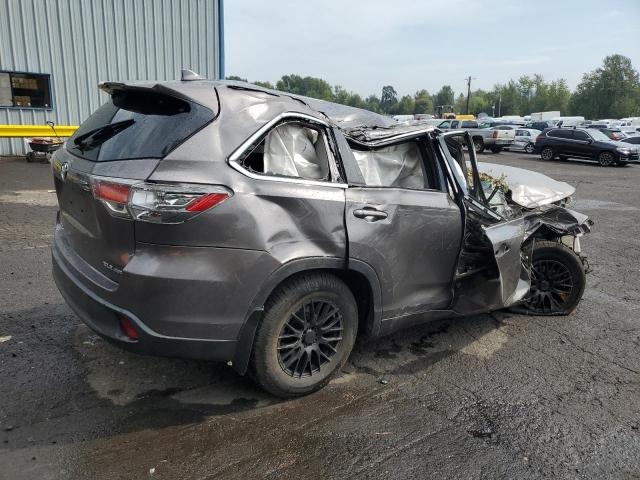 5TDJKRFH3ES005309 - 2014 TOYOTA HIGHLANDER XLE GRAY photo 3