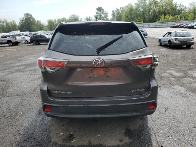 5TDJKRFH3ES005309 - 2014 TOYOTA HIGHLANDER XLE GRAY photo 6