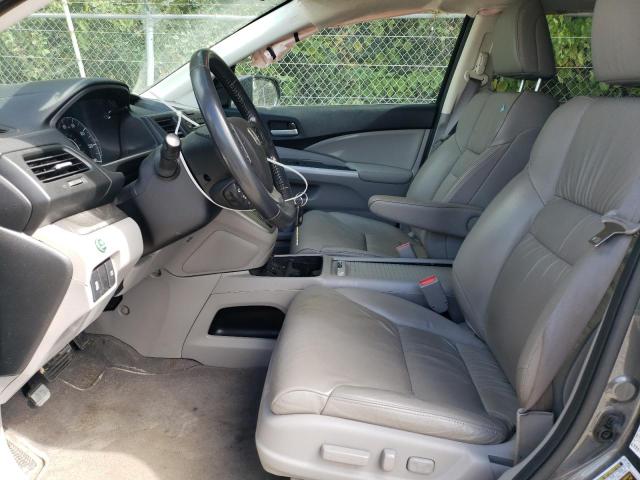 5J6RM4H79EL111523 - 2014 HONDA CR-V EXL GRAY photo 7