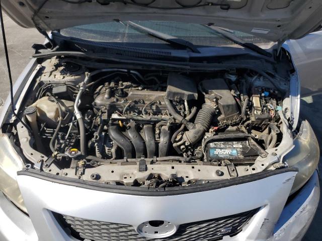 1NXBU40E49Z061739 - 2009 TOYOTA COROLLA BASE SILVER photo 11