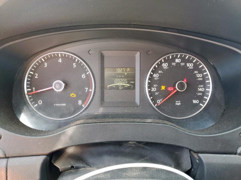 3VWDX7AJ8CM114632 - 2012 VOLKSWAGEN JETTA SE Արծաթագույն լուսանկար 9