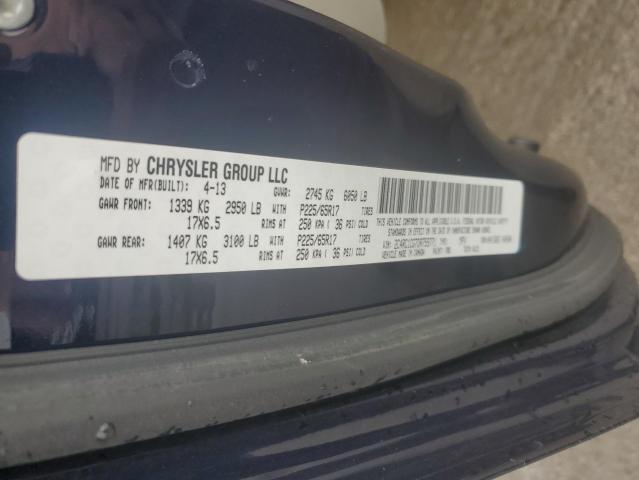 2C4RC1CG7DR759771 - 2013 CHRYSLER TOWN & COU TOURING L BLUE photo 13