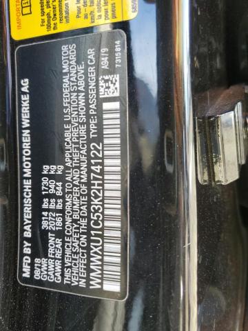 WMWXU1C53K2H74122 - 2019 MINI COOPER Қара фото 13