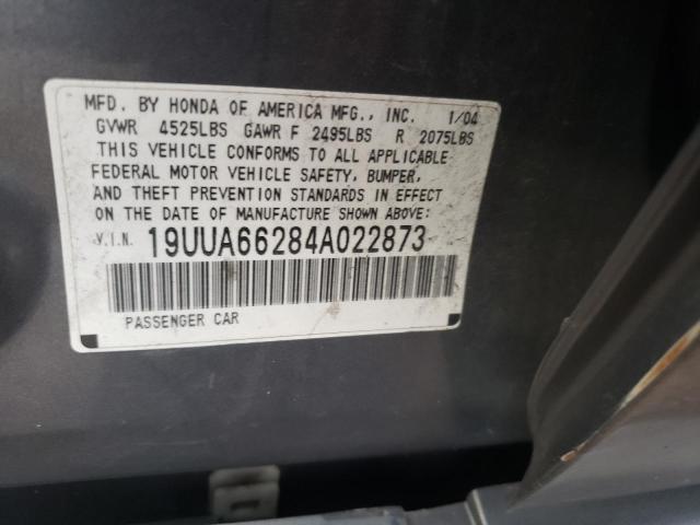 19UUA66284A022873 - 2004 ACURA 3.2 GRAY photo 12