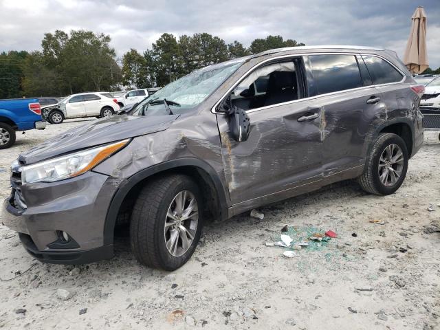 5TDKKRFH7FS079578 - 2015 TOYOTA HIGHLANDER XLE CHARCOAL photo 1