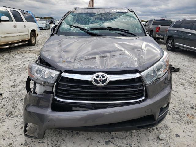 5TDKKRFH7FS079578 - 2015 TOYOTA HIGHLANDER XLE CHARCOAL photo 5