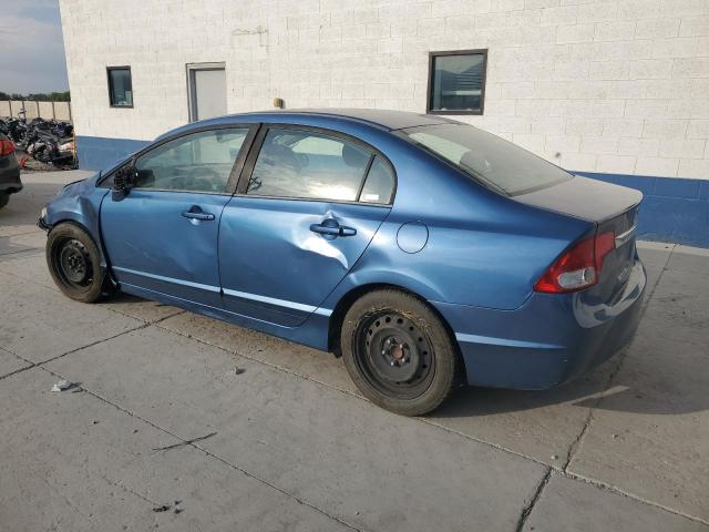 1HGFA16579L016712 - 2009 HONDA CIVIC LX BLUE photo 2