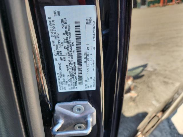 1FMCU9HD5KUB50948 - 2019 FORD ESCAPE SEL Қара фото 12