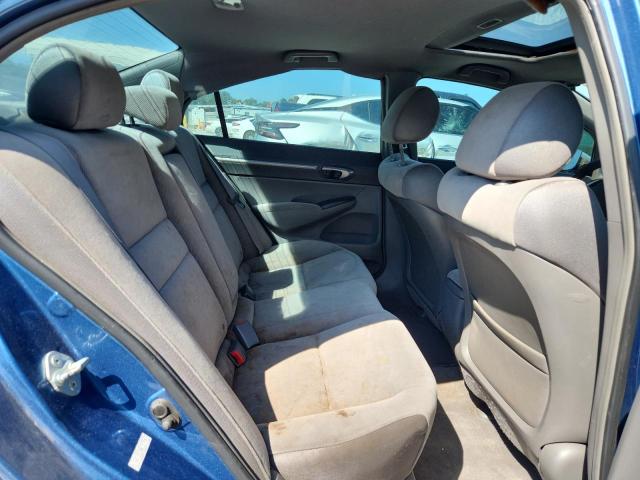 1HGFA16898L015490 - 2008 HONDA CIVIC EX BLUE photo 10