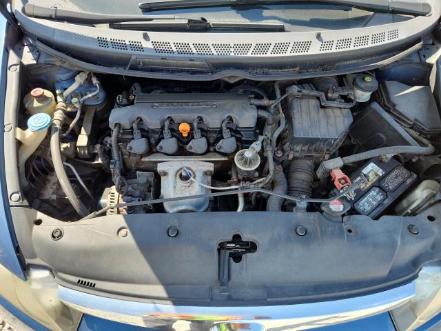 1HGFA16898L015490 - 2008 HONDA CIVIC EX BLUE photo 11