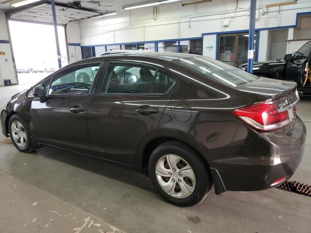 2HGFB2F55DH583980 - 2013 HONDA CIVIC LX BLACK photo 2