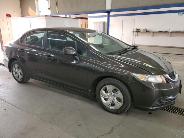 2HGFB2F55DH583980 - 2013 HONDA CIVIC LX BLACK photo 4