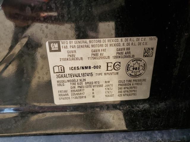 3GKALTEV4JL187415 - 2018 GMC TERRAIN SLE 黑色 照片 13