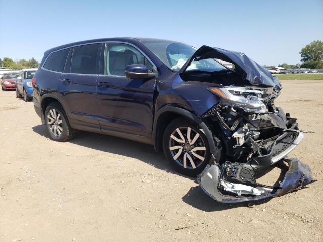 5FNYF6H53MB009710 - 2021 HONDA PILOT EXL 蓝色 照片 4