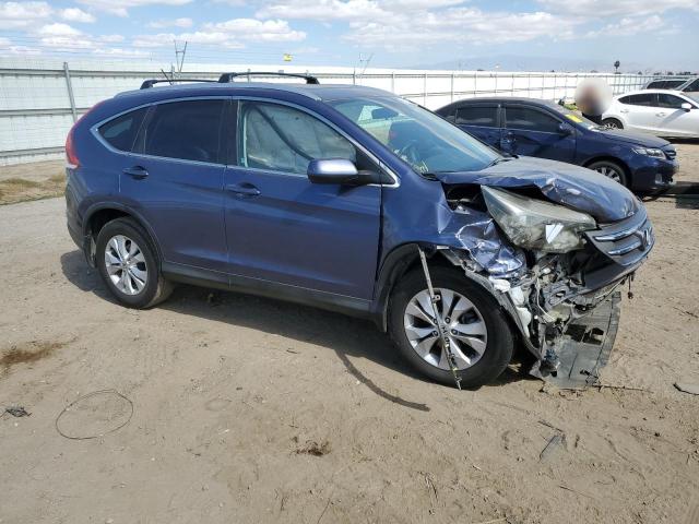 2HKRM3H78EH506961 - 2014 HONDA CR-V EXL BLUE photo 4