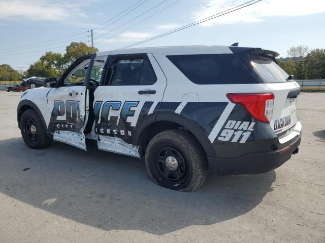 1FM5K8AB8PGB11794 - 2023 FORD EXPLORER POLICE INTERCEPTOR Білий фото 2