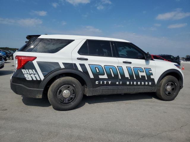 1FM5K8AB8PGB11794 - 2023 FORD EXPLORER POLICE INTERCEPTOR Білий фото 3