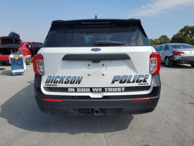 1FM5K8AB8PGB11794 - 2023 FORD EXPLORER POLICE INTERCEPTOR Білий фото 6