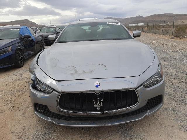 ZAM57XSA7E1106281 - 2014 MASERATI GHIBLI SILVER photo 5