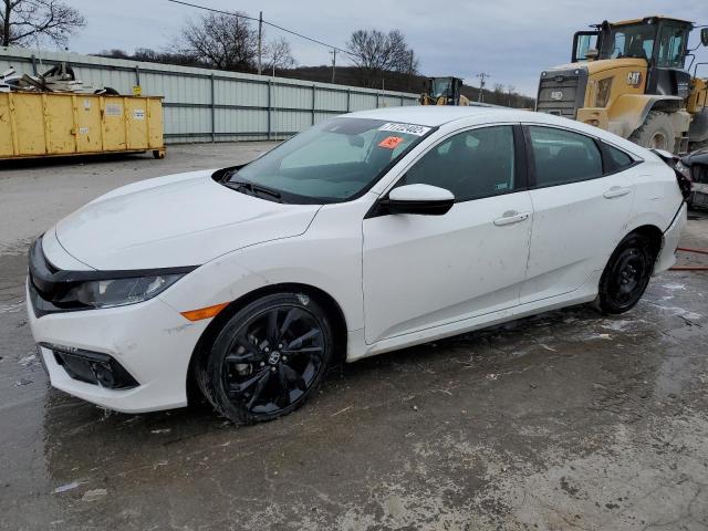 2HGFC2F8XKH592467 - 2019 HONDA CIVIC SPORT WHITE photo 1