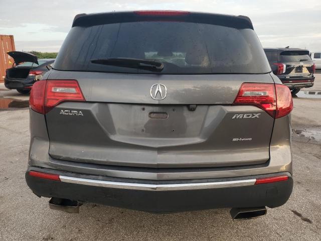 2HNYD2H46BH503647 - 2011 ACURA MDX TECHNOLOGY GRAY photo 6