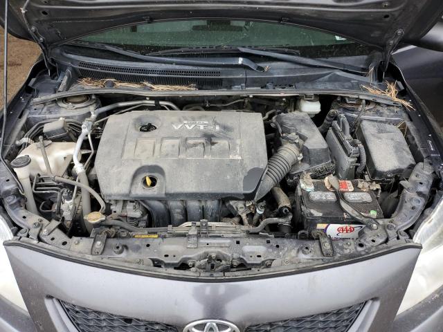 JTDBU4EE5A9114193 - 2010 TOYOTA COROLLA BASE GRAY photo 11
