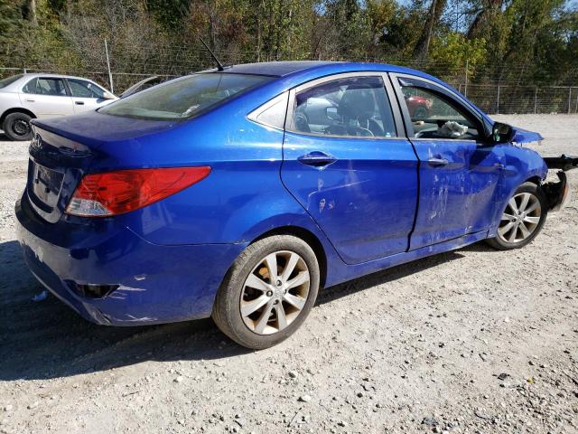 KMHCU4AE2DU382710 - 2013 HYUNDAI ACCENT GLS BLUE photo 3