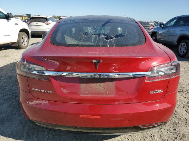 5YJSA1E41GF170435 - 2016 TESLA MODEL S Қызыл фото 6