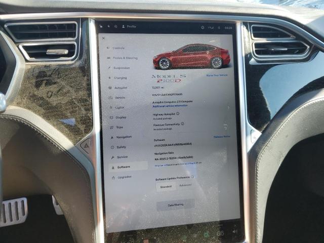 5YJSA1E41GF170435 - 2016 TESLA MODEL S Қызыл фото 9